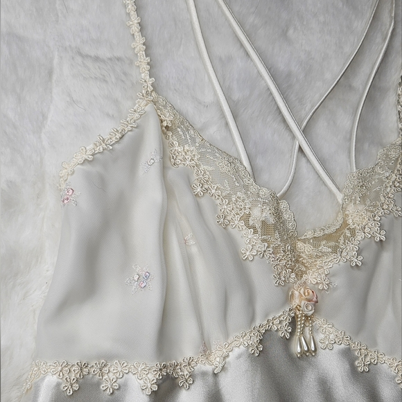 VINTAGE PRIVATE LUXURIES Matching Bridal Babydoll Nightie And Robe - Picture 8 of 16